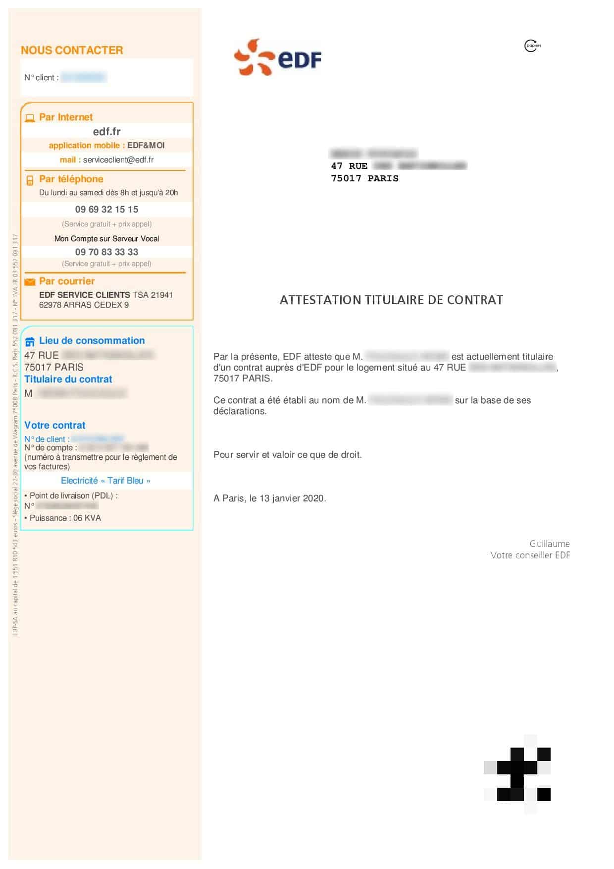 Model De Lettre Attestation D\'Hébergement En Ligne ...